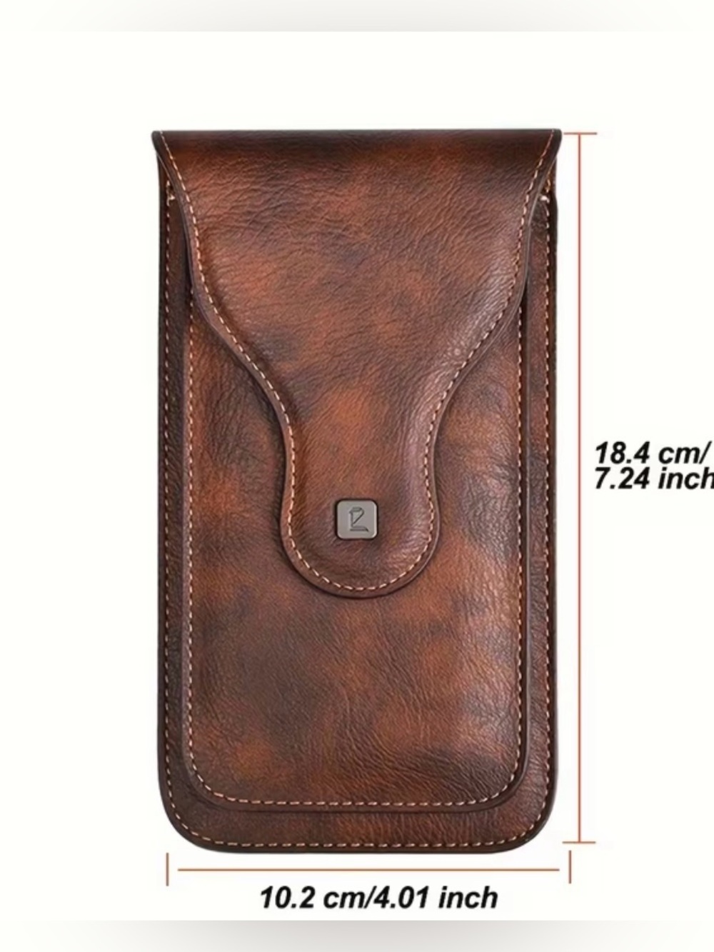 Faux leather phone waist bag